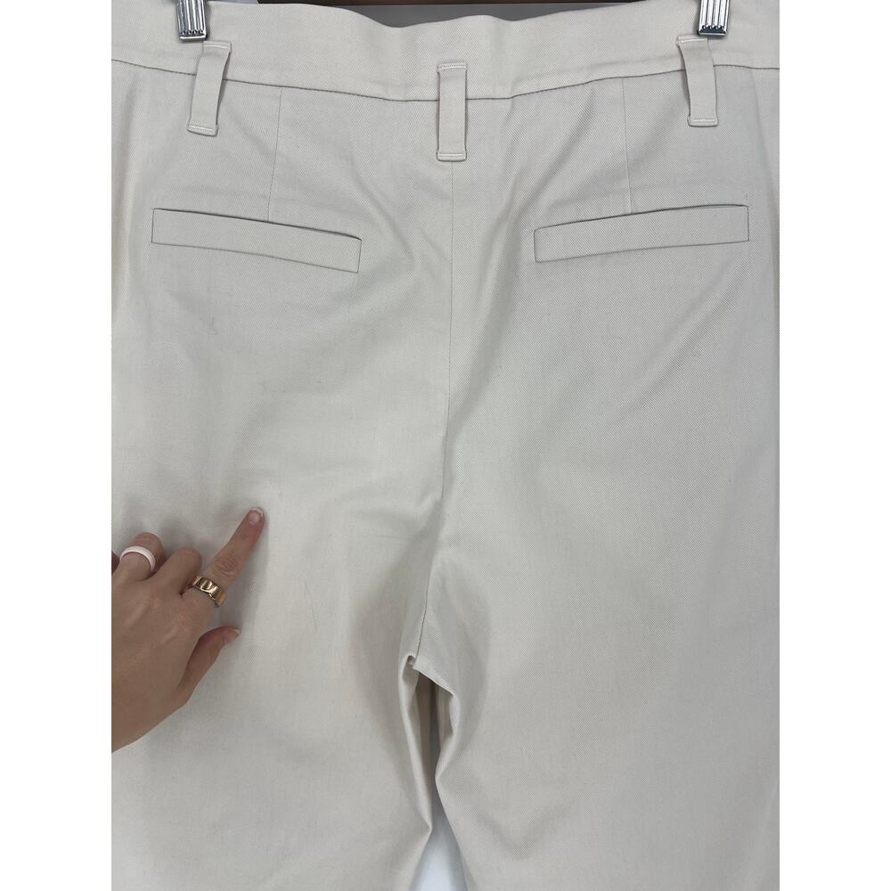 Brunello Cucinelli Pleated Cotton‎ Blend Ruffle Waistband Pants - Picture 11 of 13